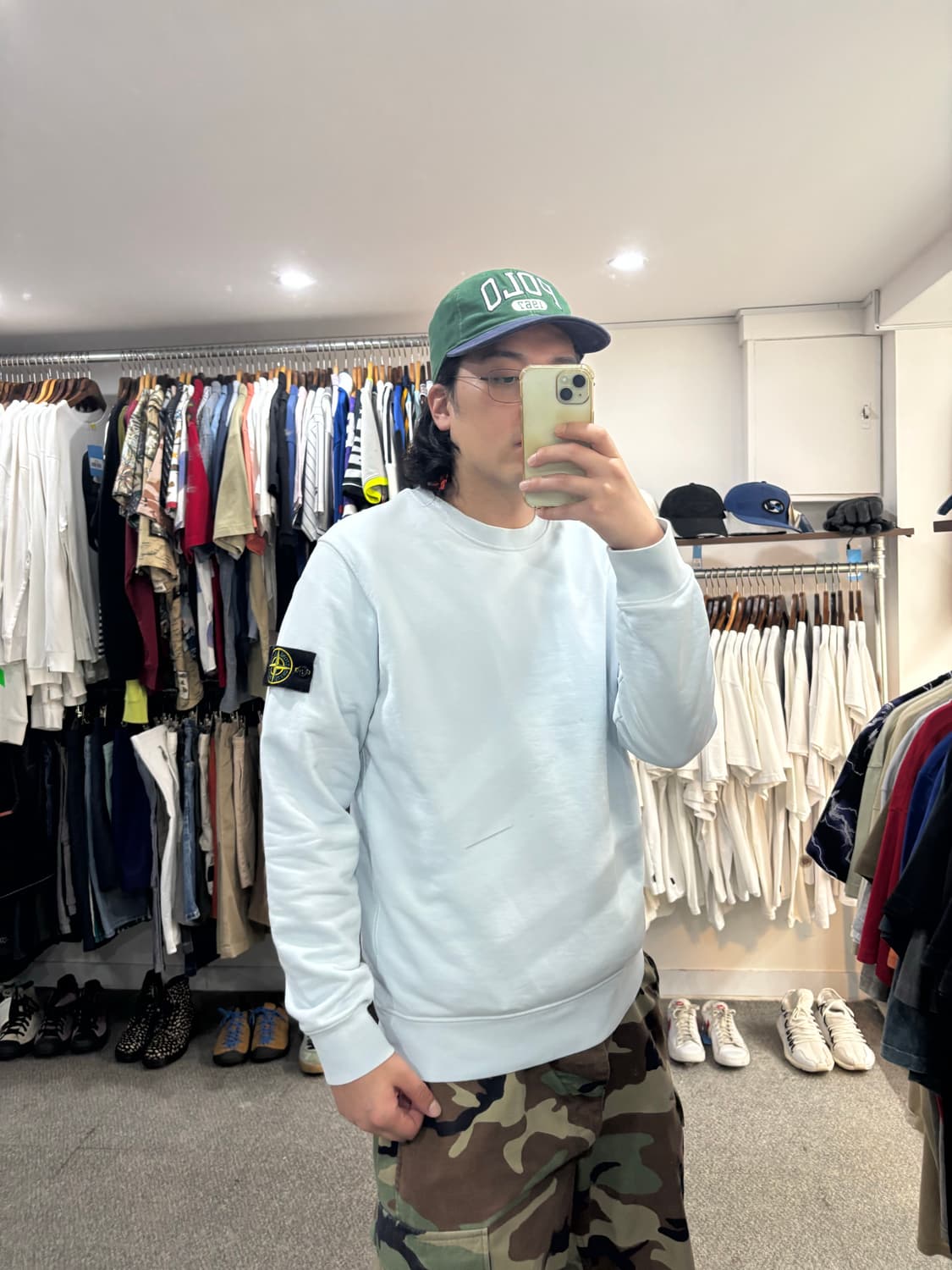 스톤아일랜드 나침반패치 맨투맨 상품이미지6