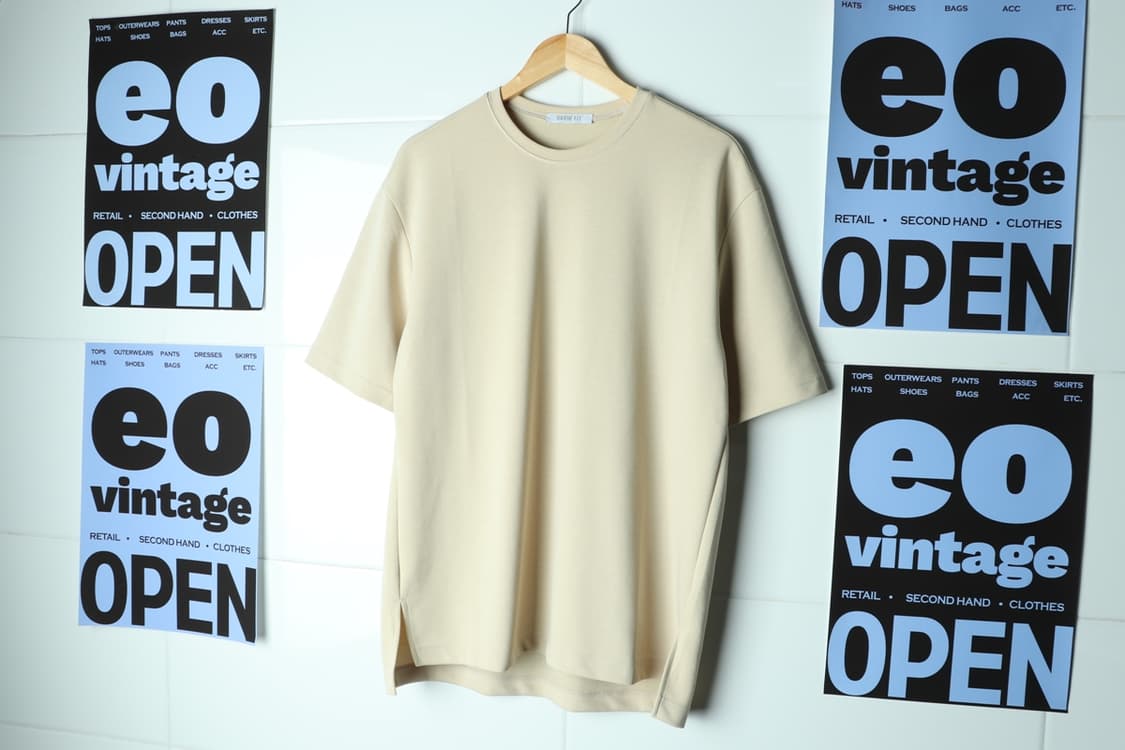 (L-2XL) 드로우핏 반팔 티셔츠 박시 기능성 시원 부들-H32924 상품이미지2