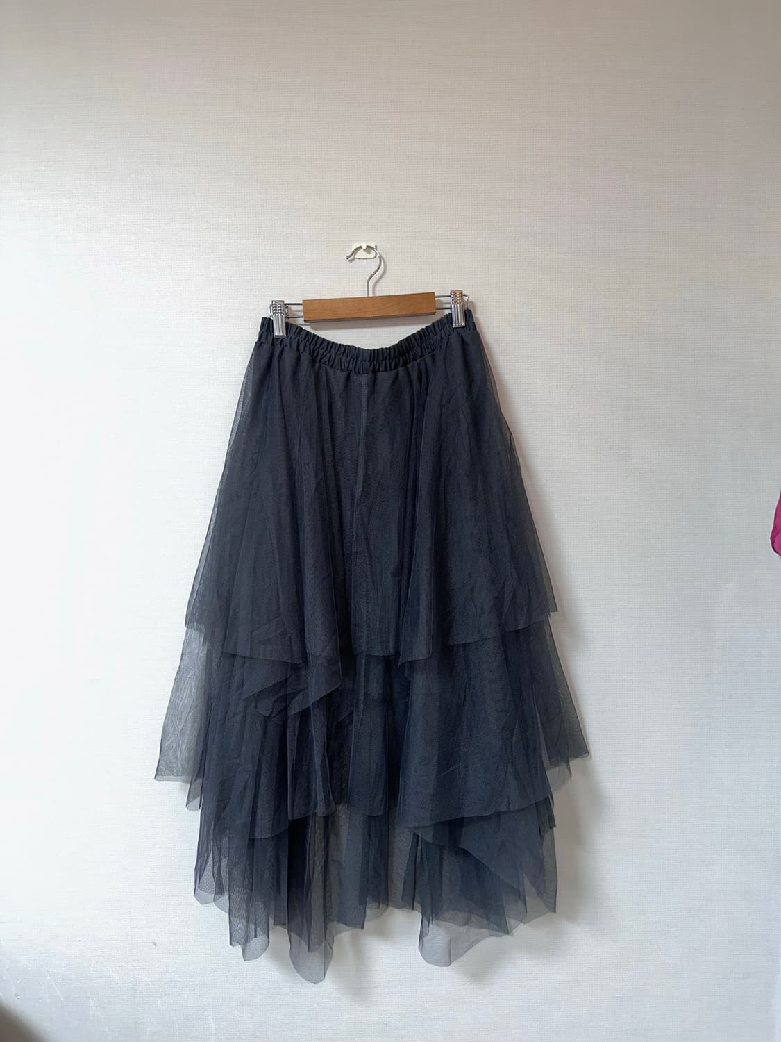 빈티지 차콜 롱 샤 스커트 상품이미지6