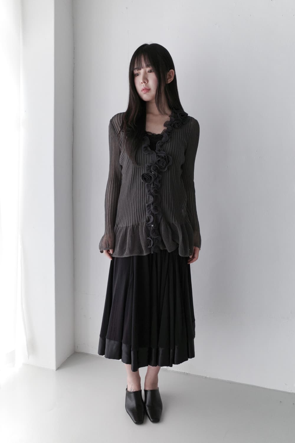 flower frill cardigun 상품이미지7