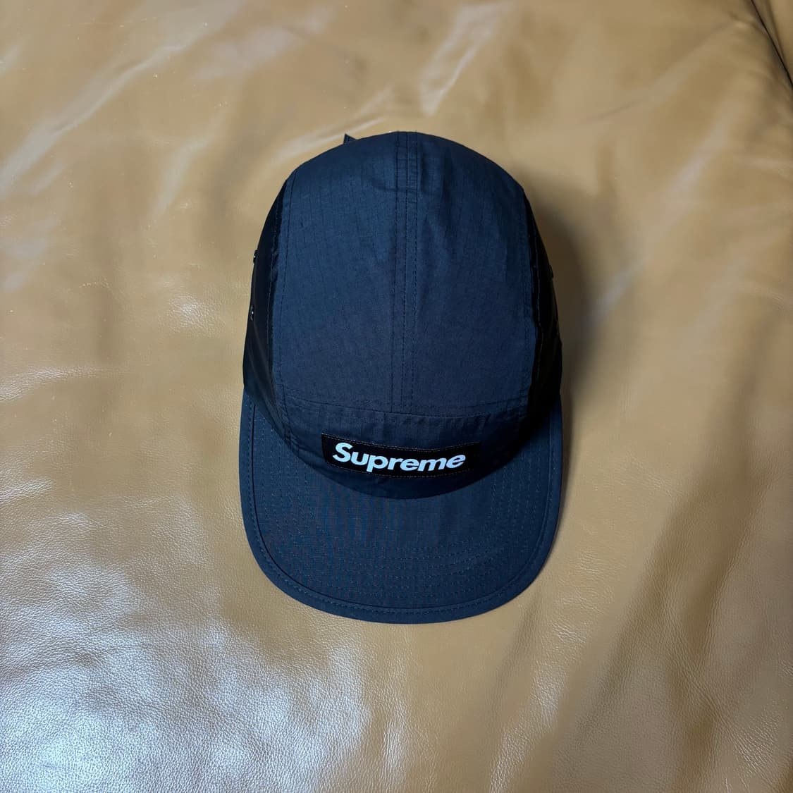 Supreme 슈프림 왁스드 립스탑 블랙 캠프캡 모자 (Black) 상품이미지5