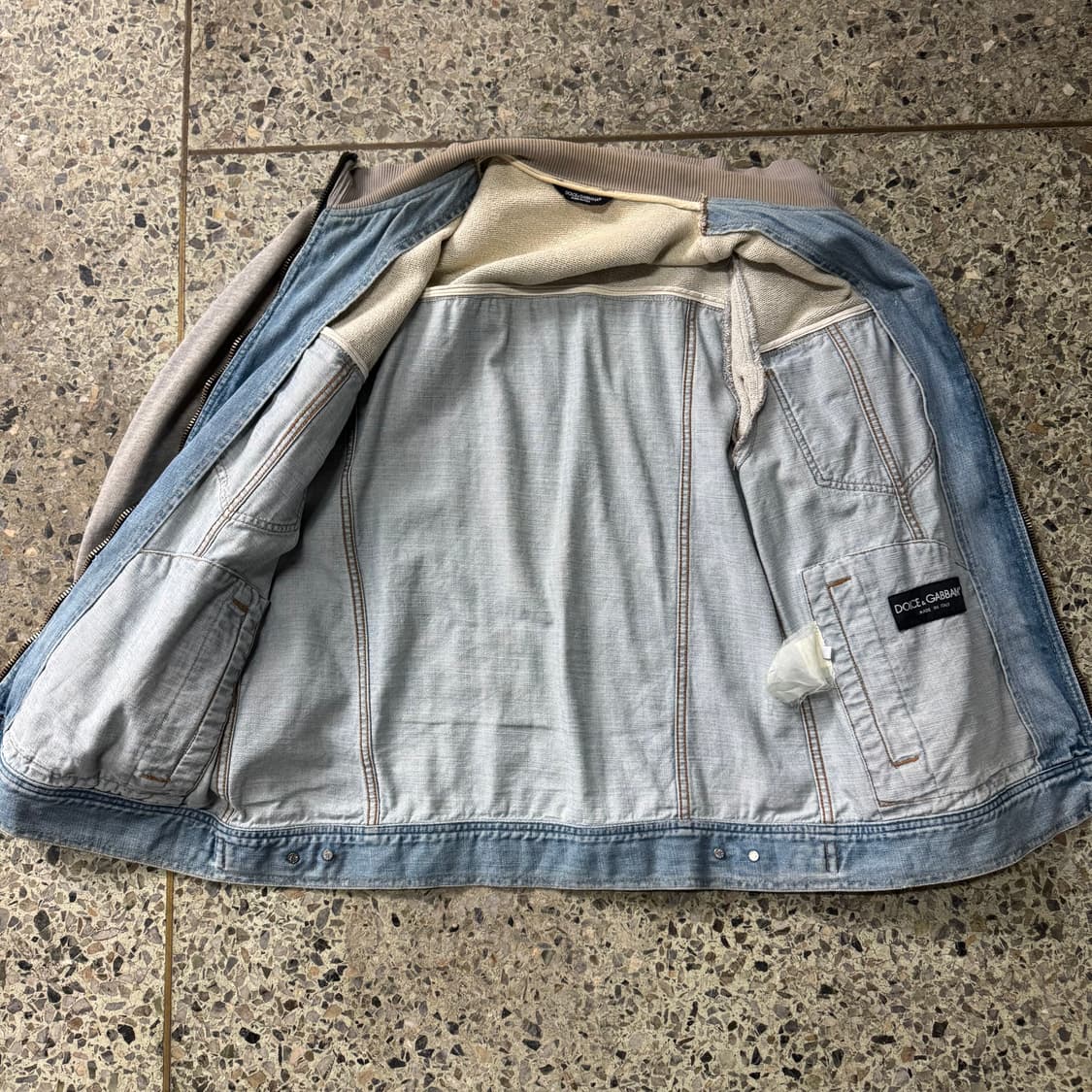 [XL] D&G 돌체앤가바나 데님 스웻 집업 자켓 상품이미지3