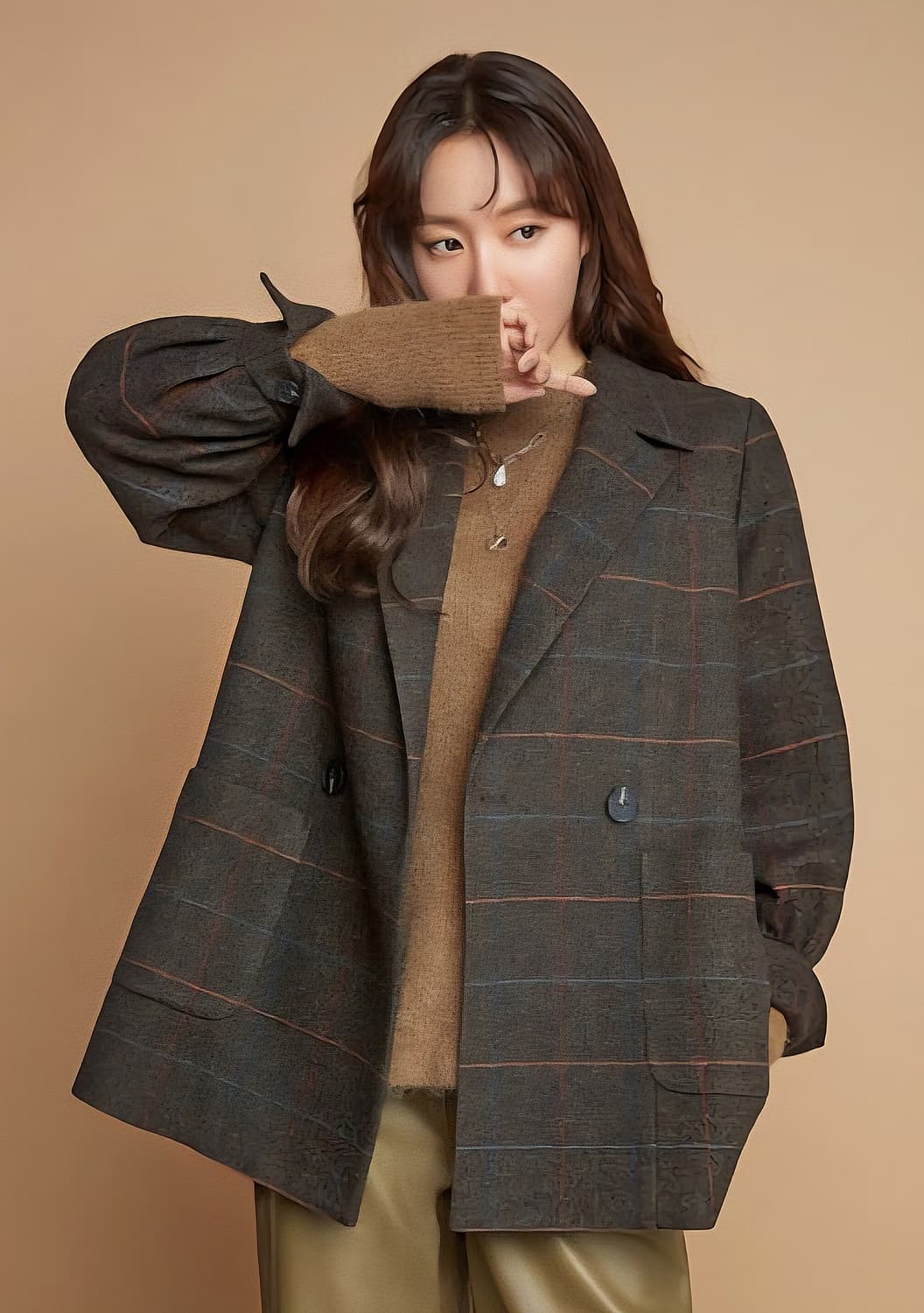 더엣지 케이프 하프코트 상품이미지1