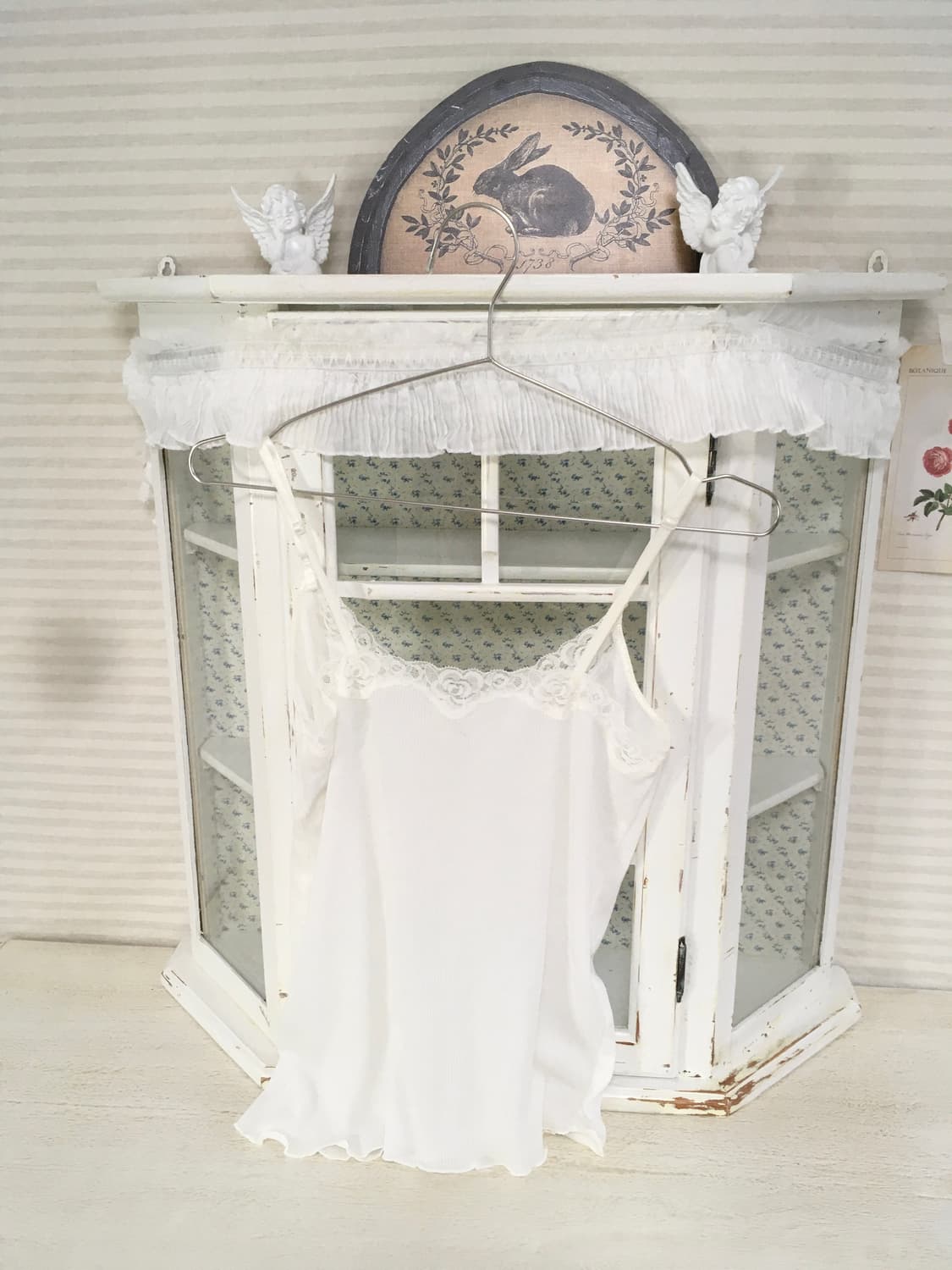 Set) 빈티지 레이스 펀칭 가디건 + 레이스 슬리브리스 상품이미지6