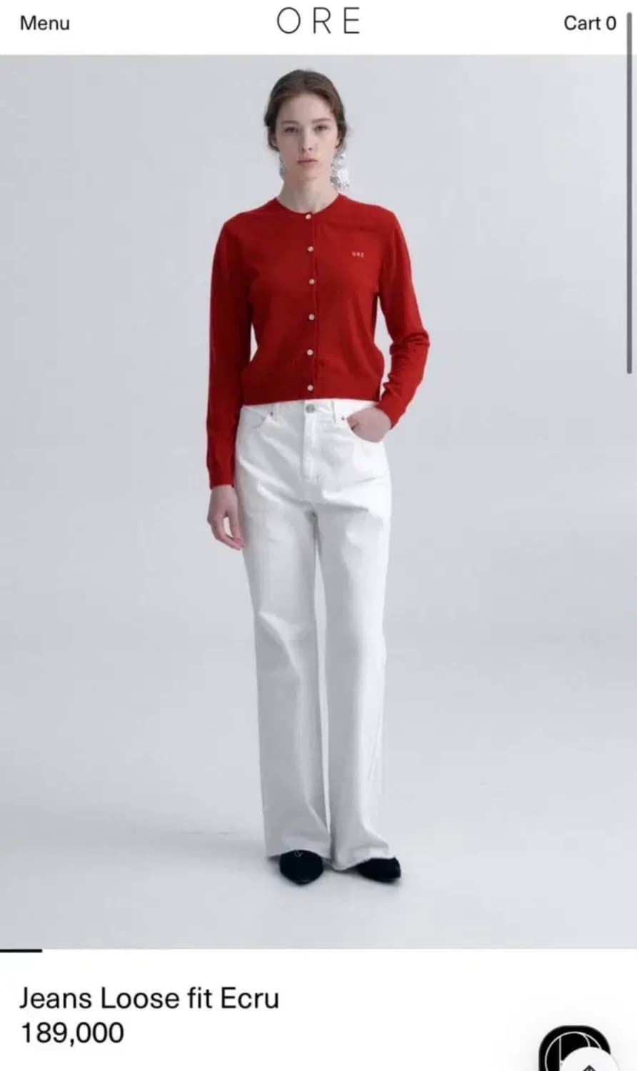 ore 오어 루즈핏 에크루 상품이미지1