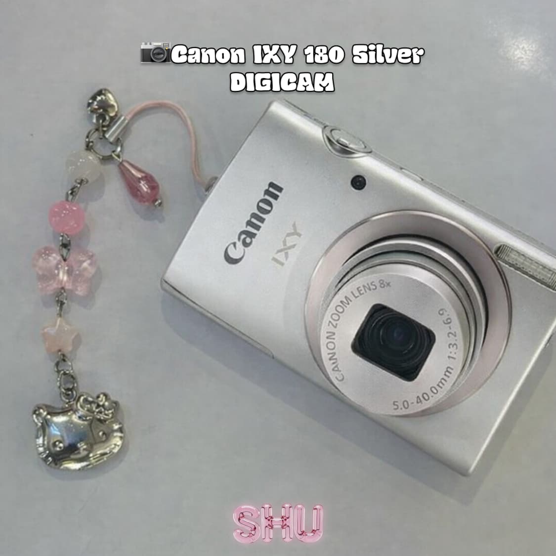 캐논 익시 IXY 180 빈티지 레트로 디지털 카메라 실버 상품이미지1