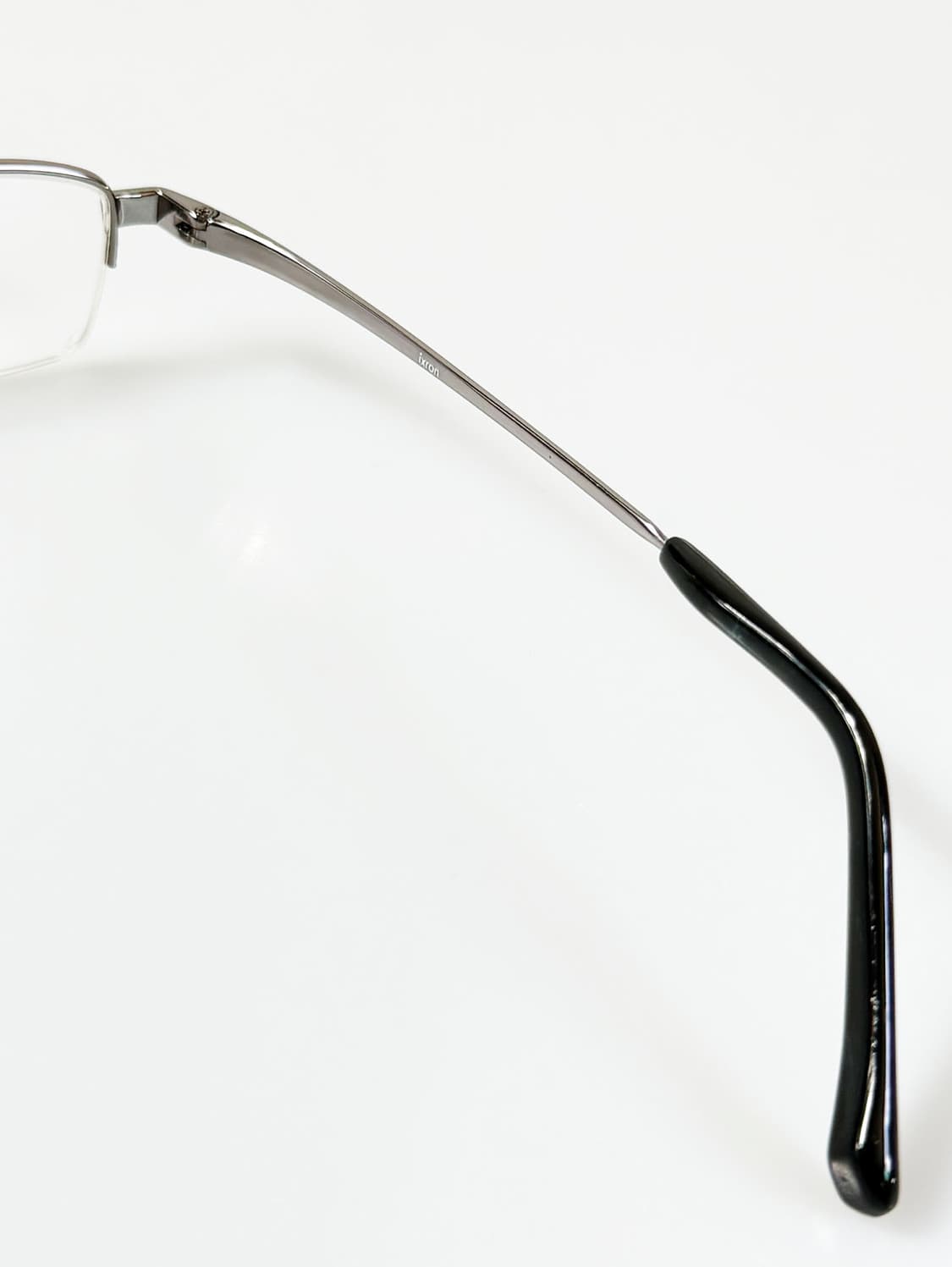 90s IXRON 실버 반무테 스퀘어 빈티지 안경 상품이미지6