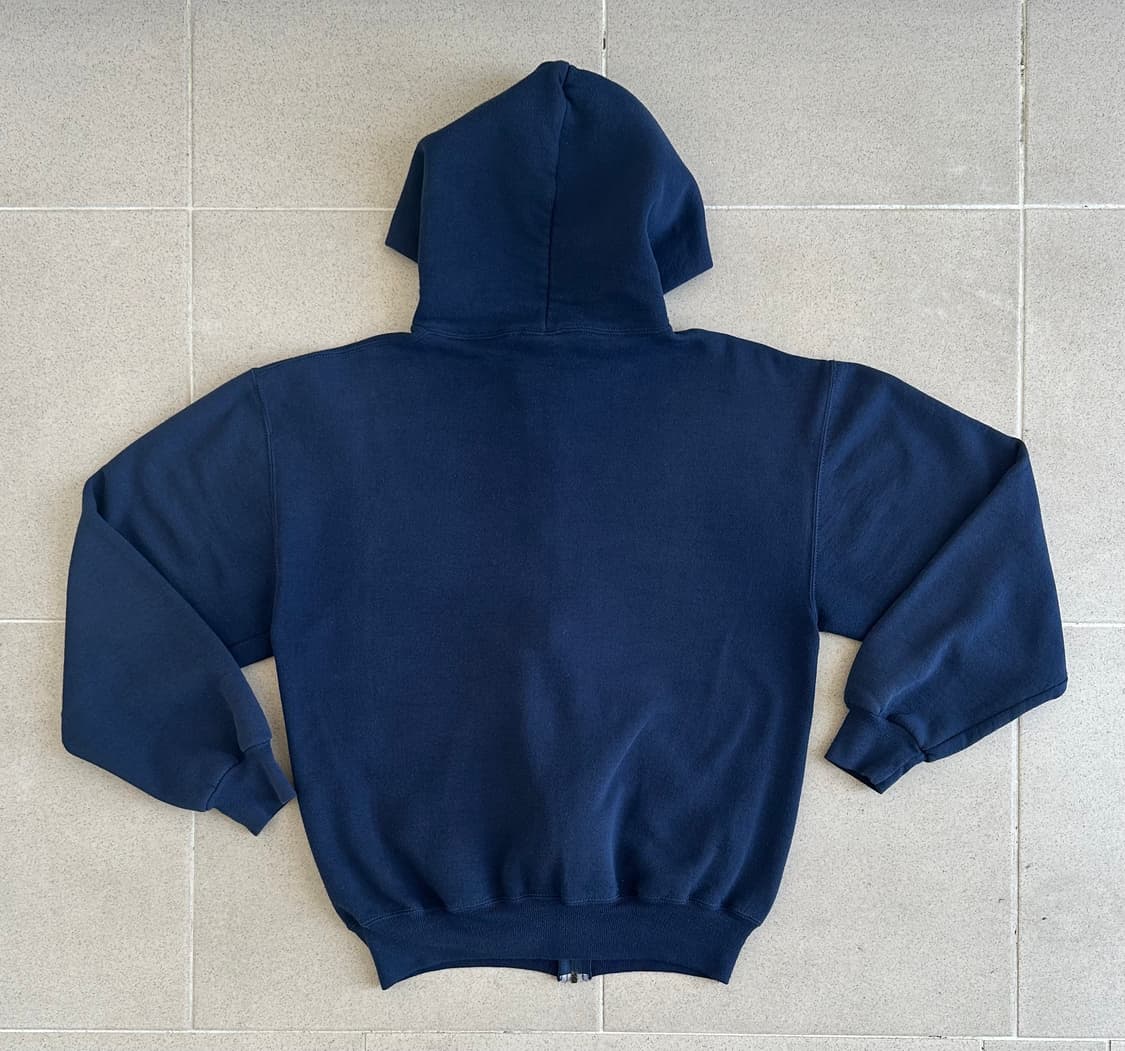 90s 빈티지 러셀 후드집업 네이비 M USA 상품이미지2