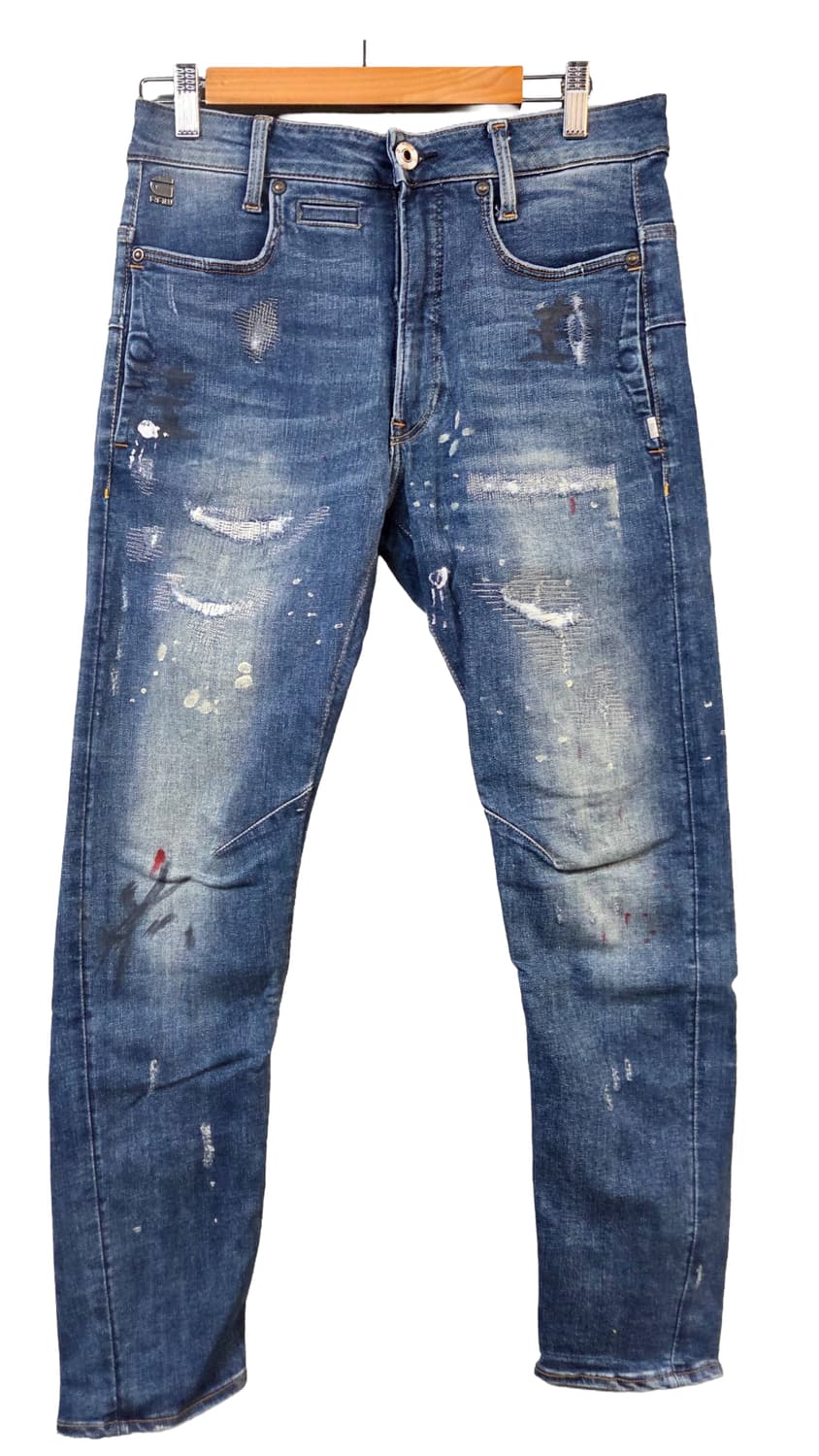 G-Star Raw 데님 청바지 페인팅 데미지(W27/L30)남여공용 상품이미지1