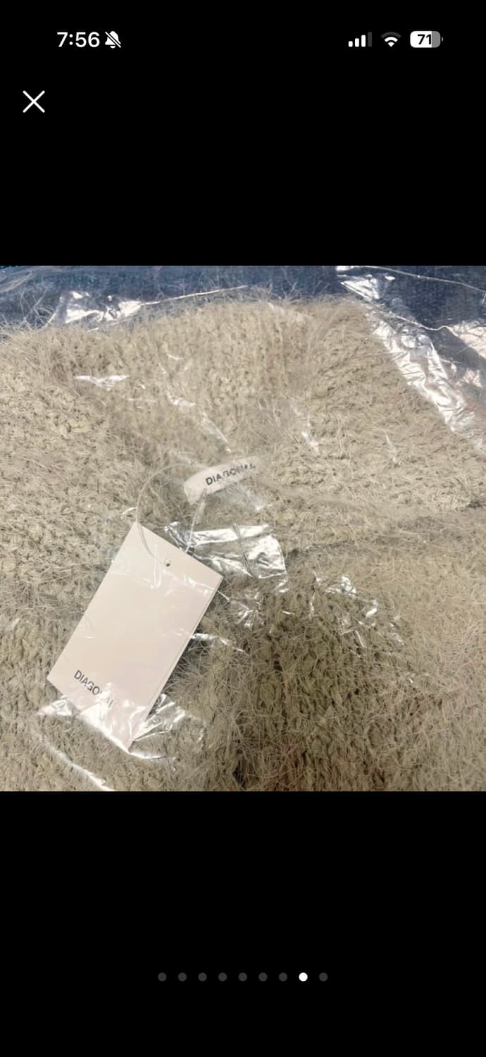 새상품) 다이애그널 가디건 세일러니트가디건 민트 그레이 상품이미지8