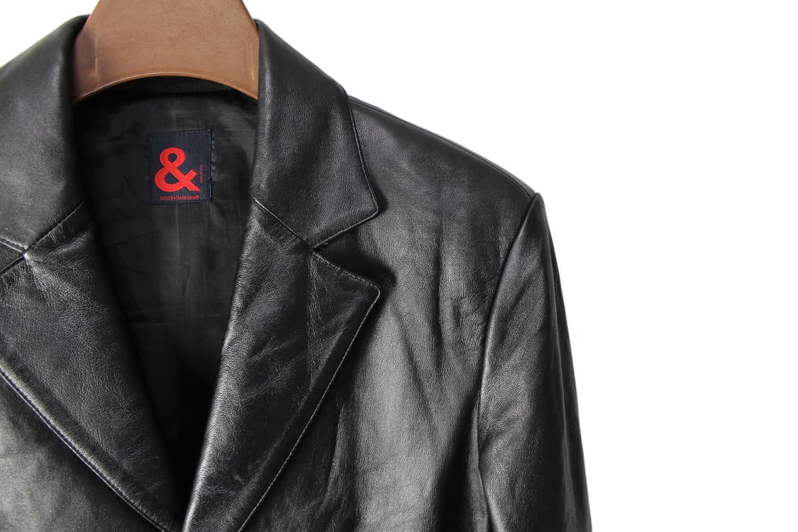 2000s Dolce & Gabbana 돌체앤가바나 램스킨 레더 블레이저 상품이미지6