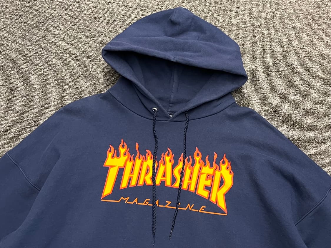 [105] 트레셔 플레임 후드티 네이비  상품이미지2