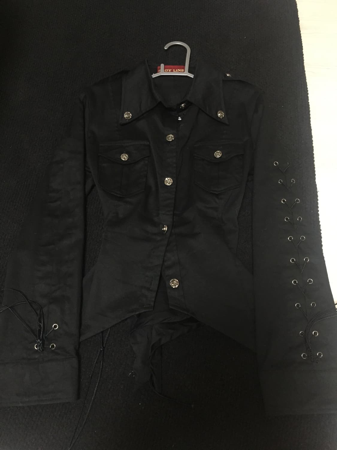 bodyline 바디라인 아일릿 셔츠 상품이미지1