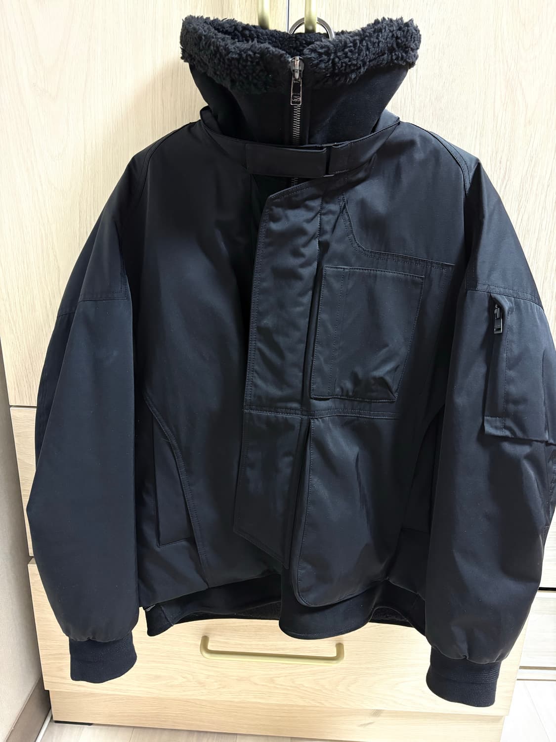 솔리드옴므 시어링 패딩 자켓 상품이미지7