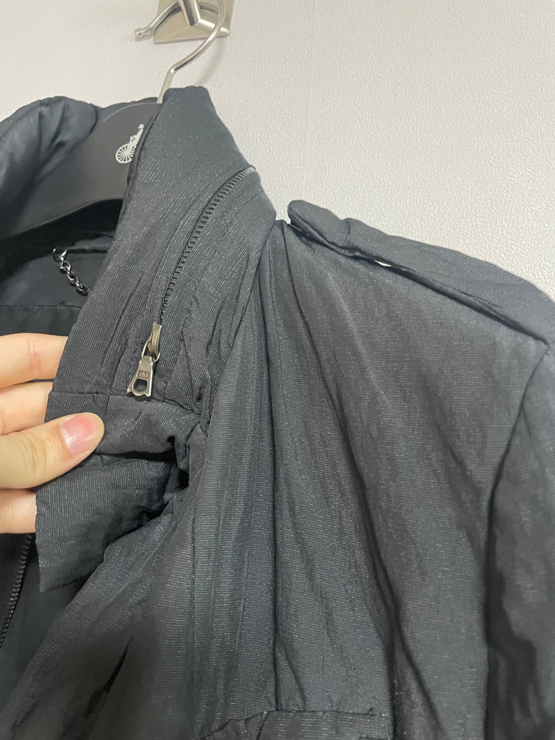 The viridi anne crinkled field jacket 상품이미지3