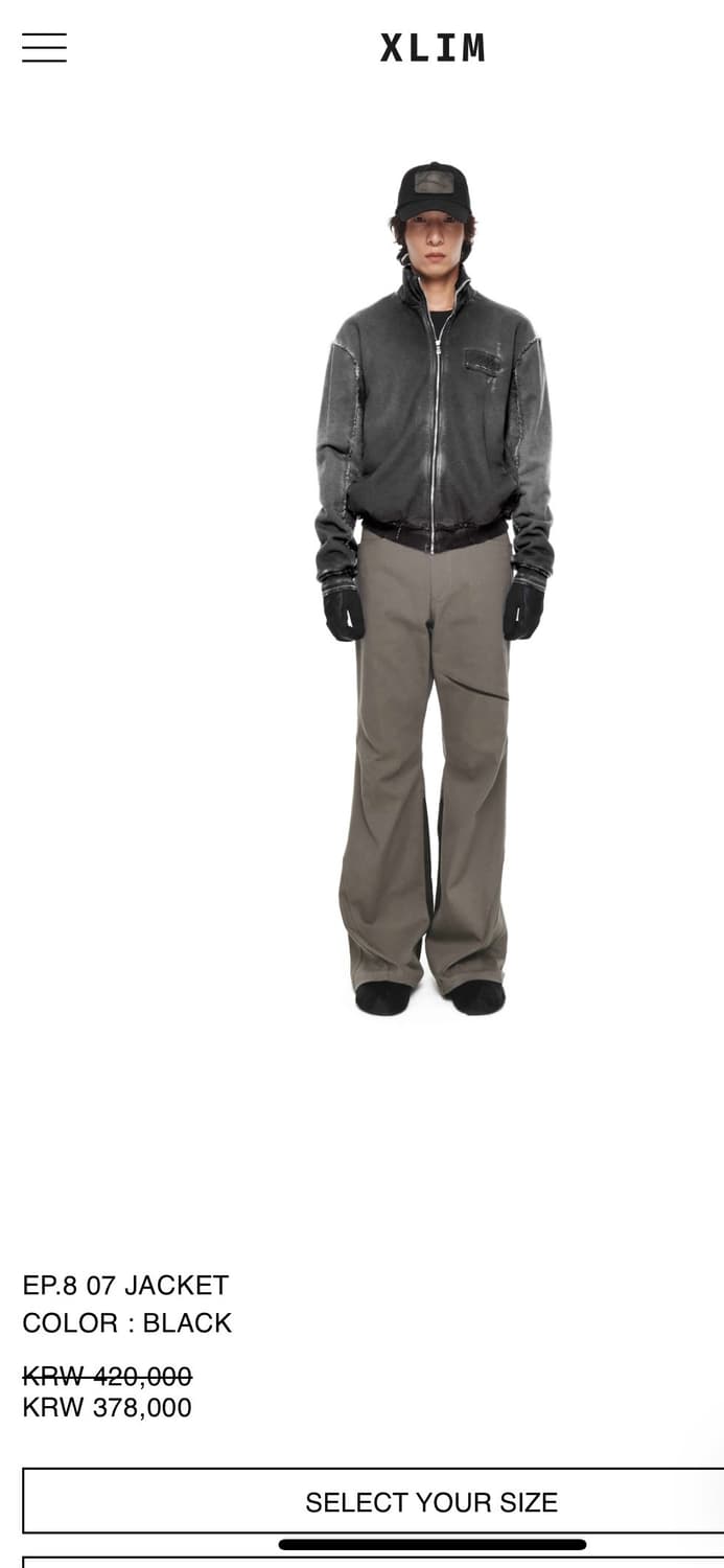 Xlim ep.8 07 jacket xs 상품이미지1