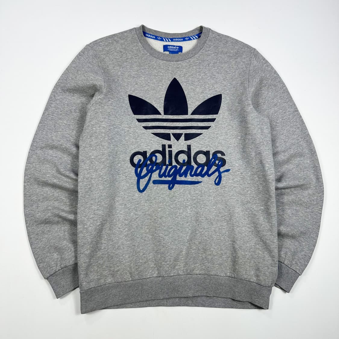 아디다스 트레포일 빅로고 그레이 맨투맨 (L) 상품이미지2