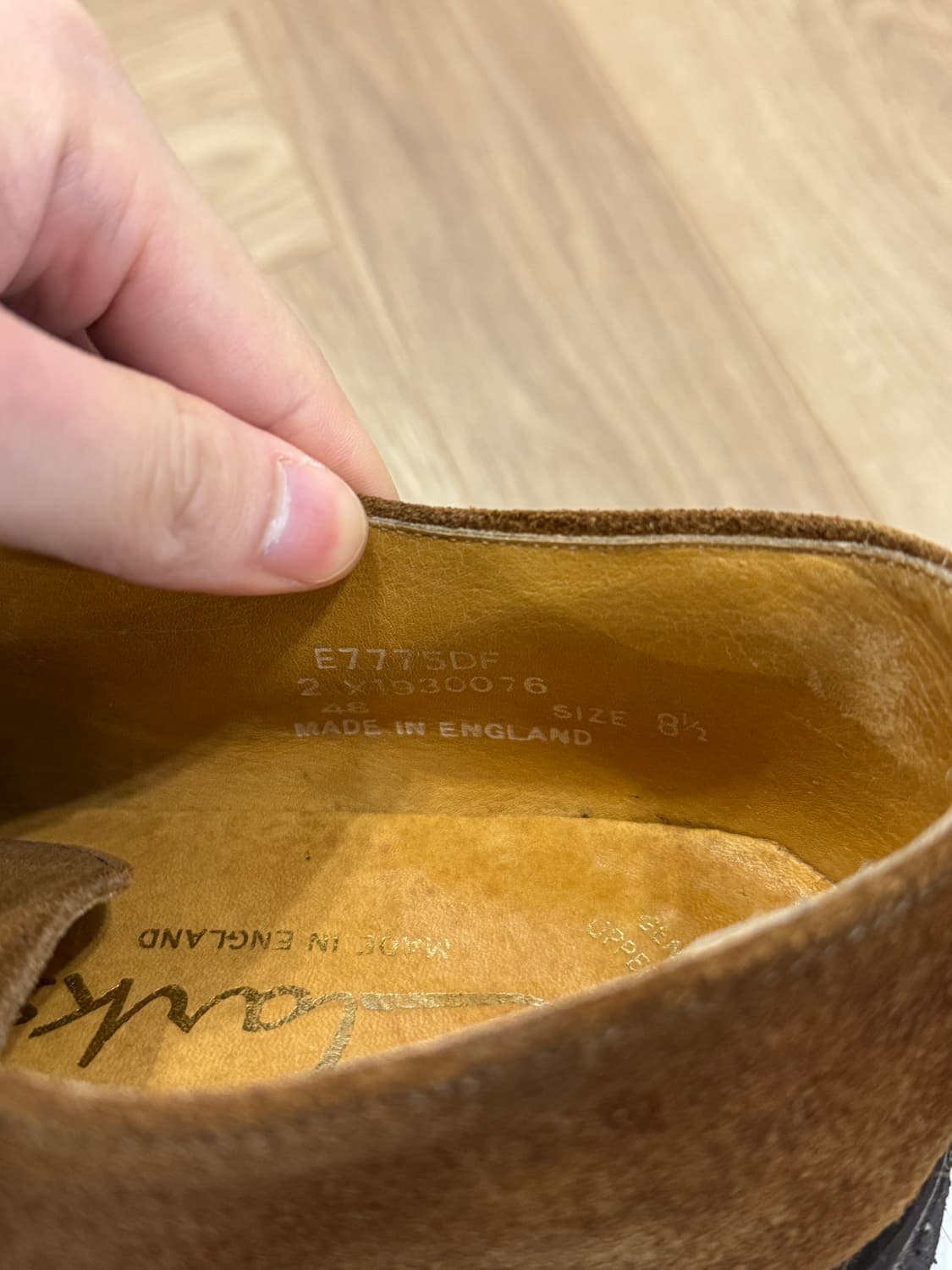 클락스 메이드인UK 스웨이드 더비 슈즈 - 8.5사이즈 상품이미지10