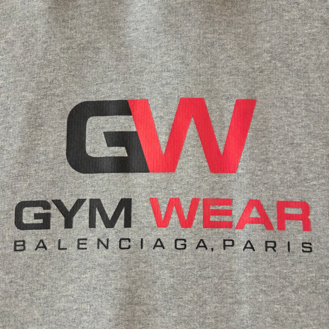 발렌시아가 오버 짐웨어 후드티 M 그레이 상품이미지4