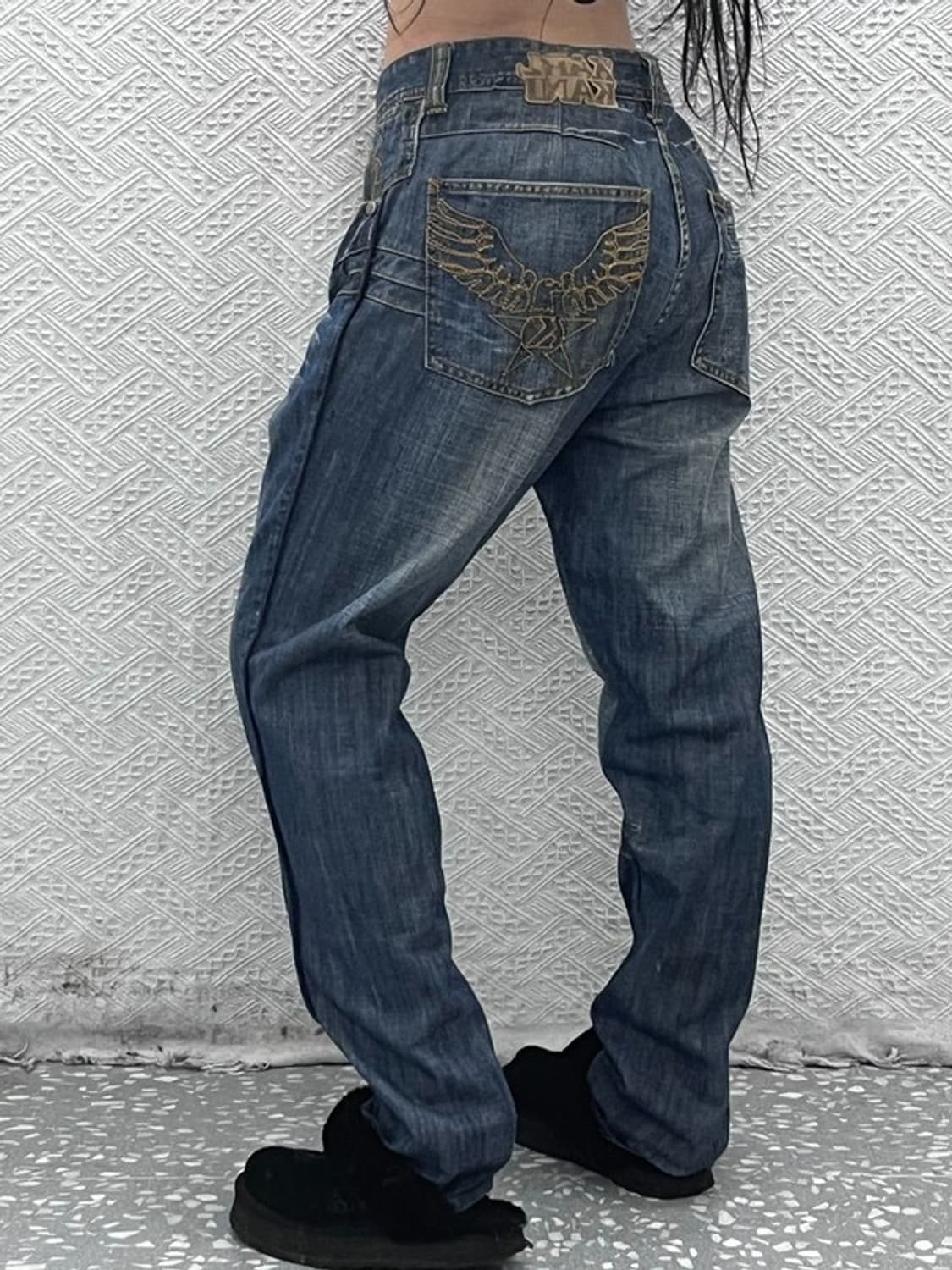 칼 카니 올드스쿨 스트릿 빈티지 백패치 데님팬츠 92 C09068 상품이미지1