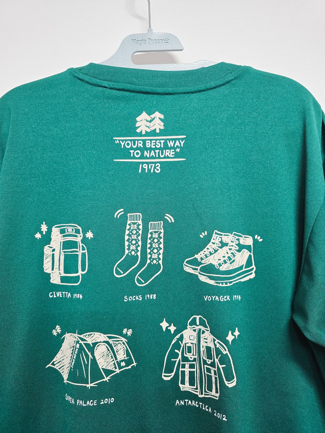 코오롱 50주년 기념 반팔 티셔츠 그린100 상품이미지6