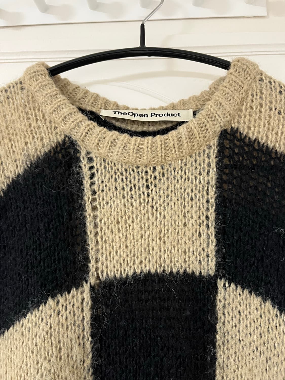 더오픈프로덕트 체커보드 니트 상품이미지3