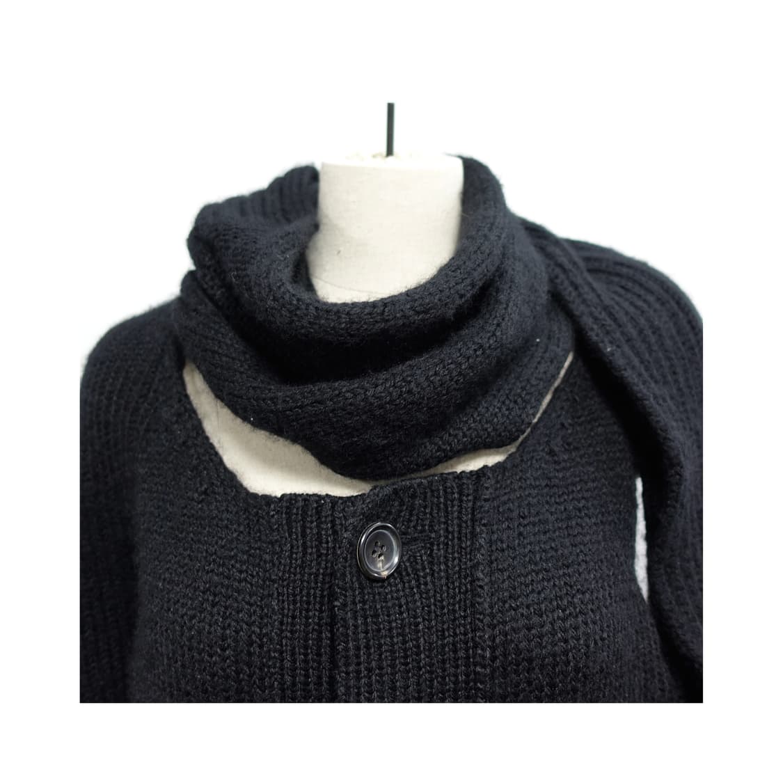 [2]YOHJIYAMAMOTO 요지야마모토 헤비게이지 머플러 울니트원피스 상품이미지5