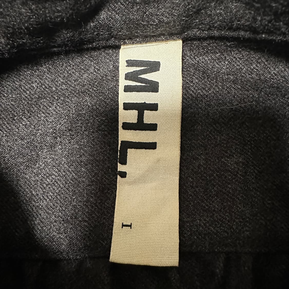 MARGARET HOWELL wool onepiece charcoal 상품이미지3