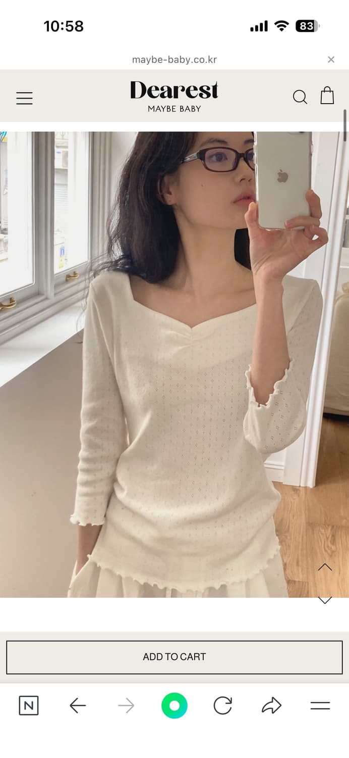 메이비베이비 디어리스트 티셔츠 상품이미지2