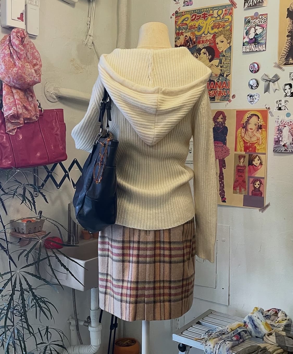 크림 골지 후드니트 [무배] 상품이미지2