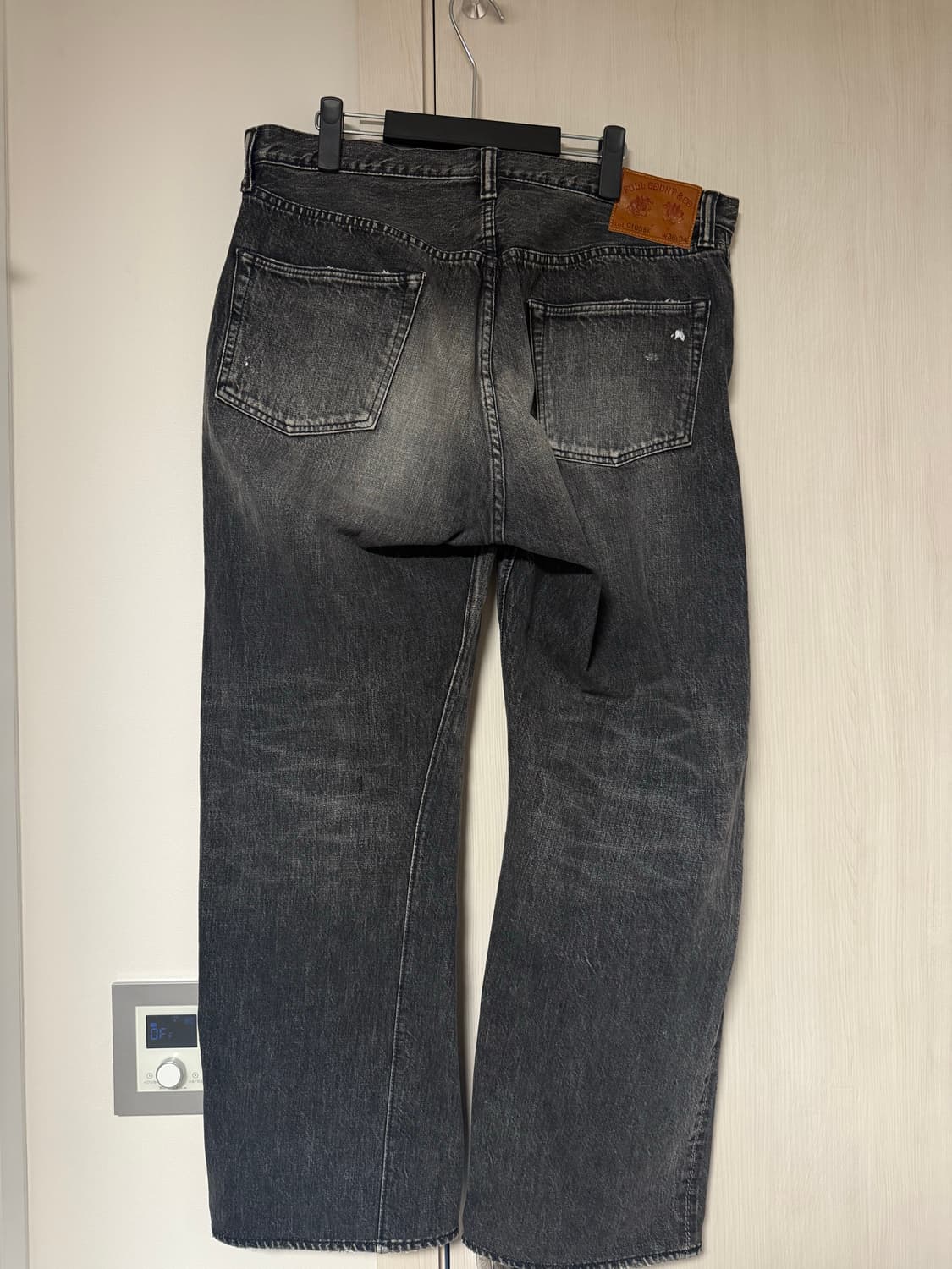 풀카운트 0105 다트포드 블랙 한정판 34 와이드 청바지 상품이미지3