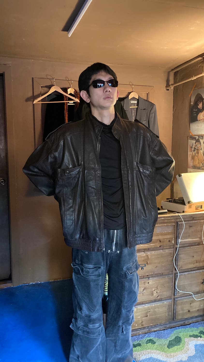 NEW FAST LAMB LEATHER OVERFIT JACKET 상품이미지4