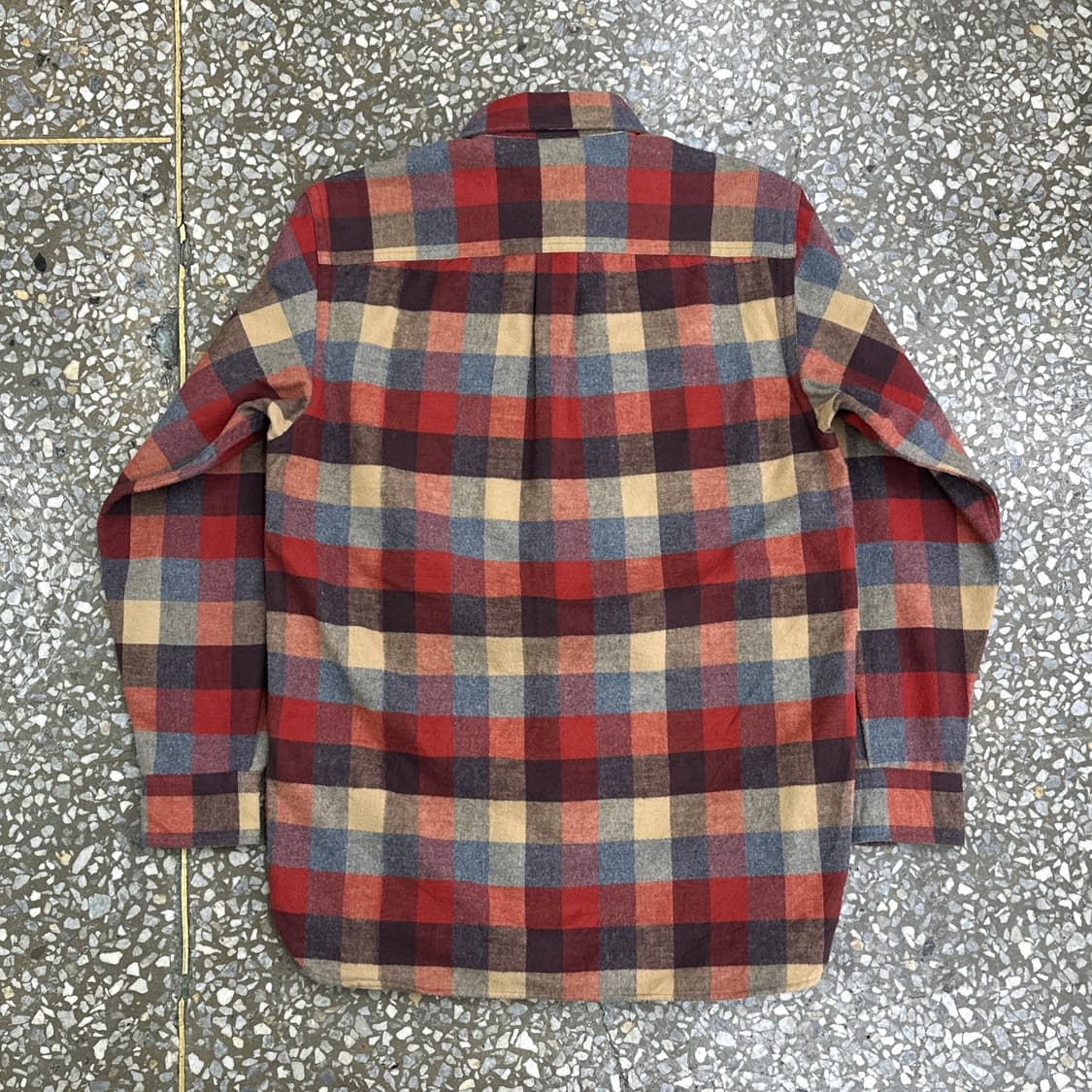 엘엘빈 체크 플란넬 샤모아 셔츠 S 상품이미지2