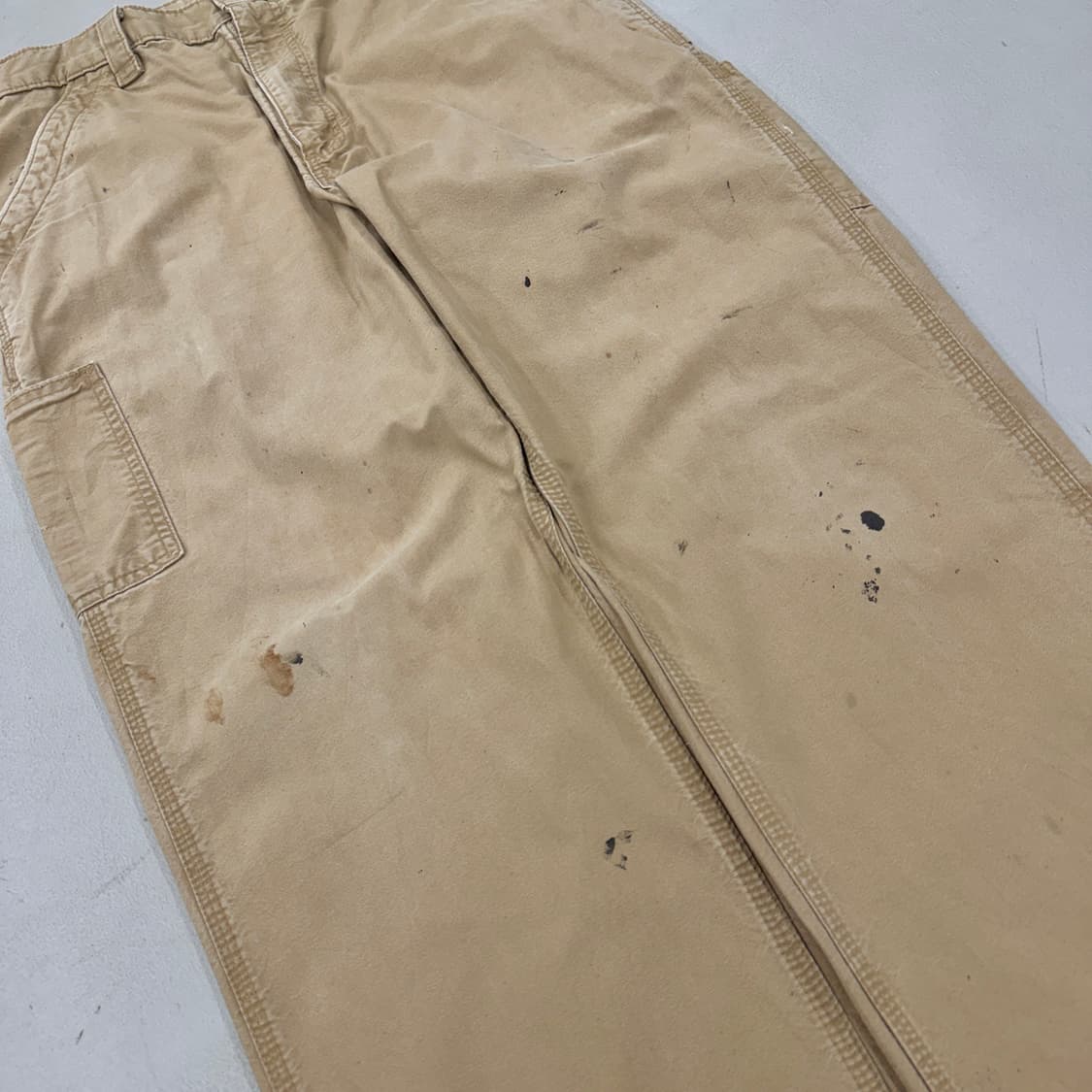 칼하트 OG 가죽패치 카펜터 와이드 페이딩 워크팬츠 상품이미지5