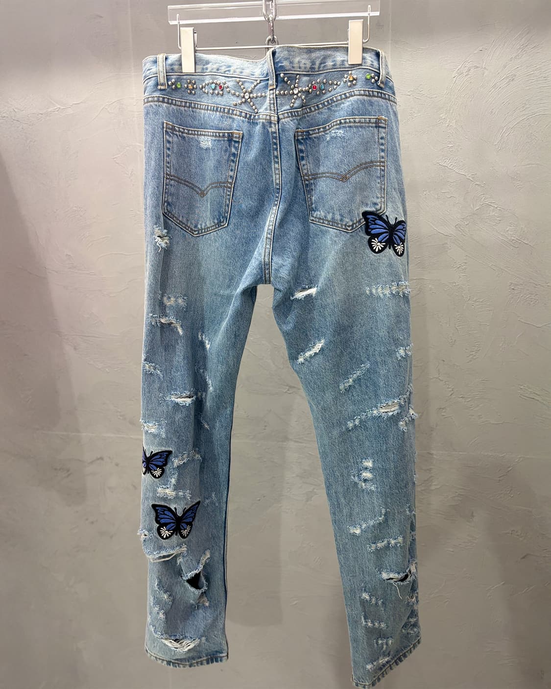 Crawling Death 버터플라이 스터드 데님 상품이미지2