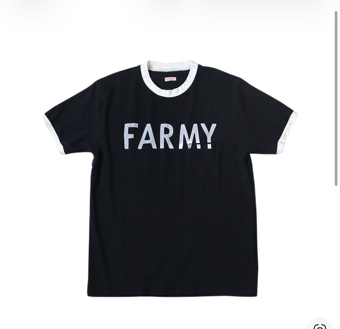 캐피탈 18.5 텐지쿠 링거 포켓 티셔츠 파미 블랙 상품이미지1