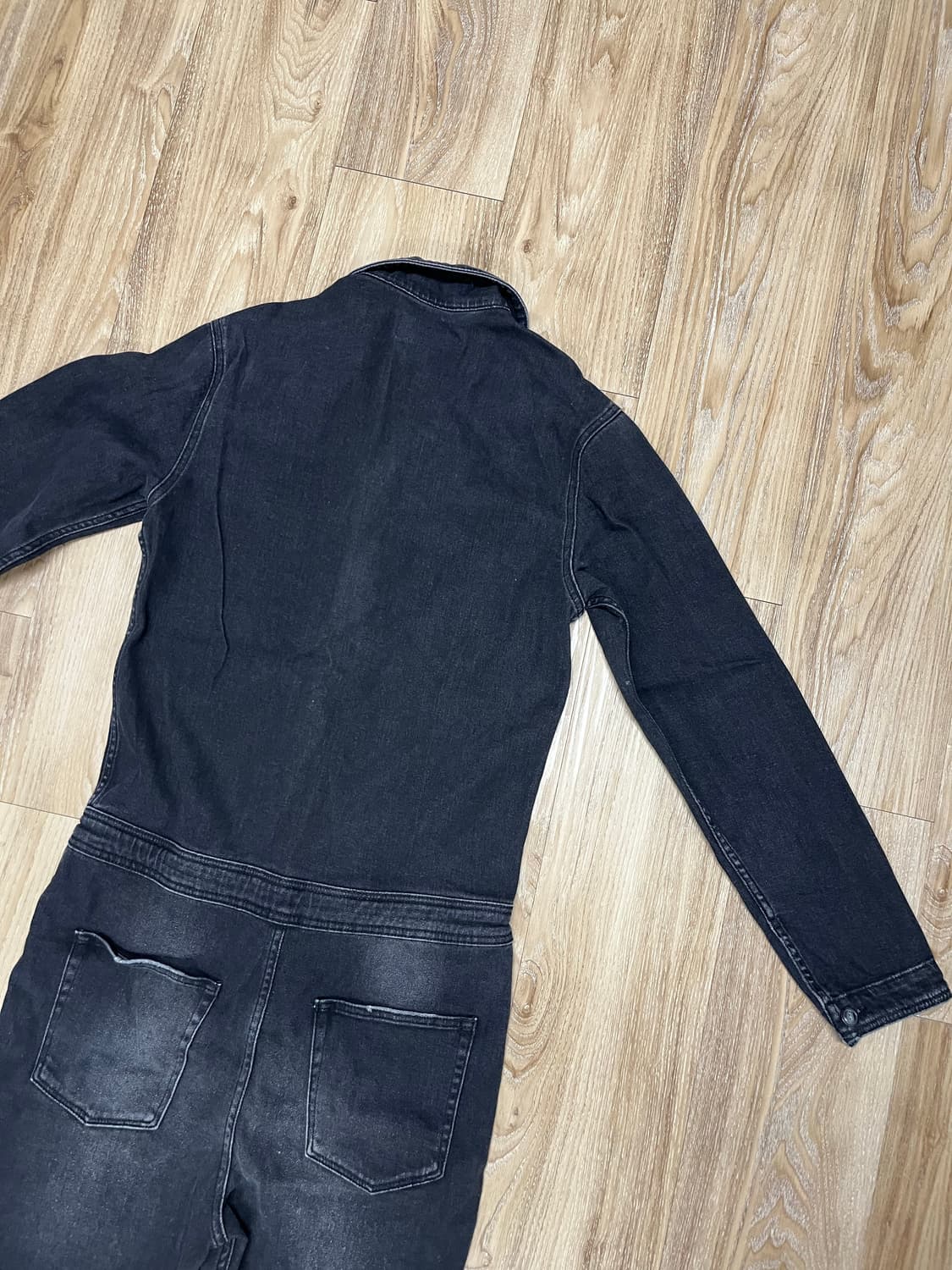 아소스 흑청 데님 점프수트  상품이미지8