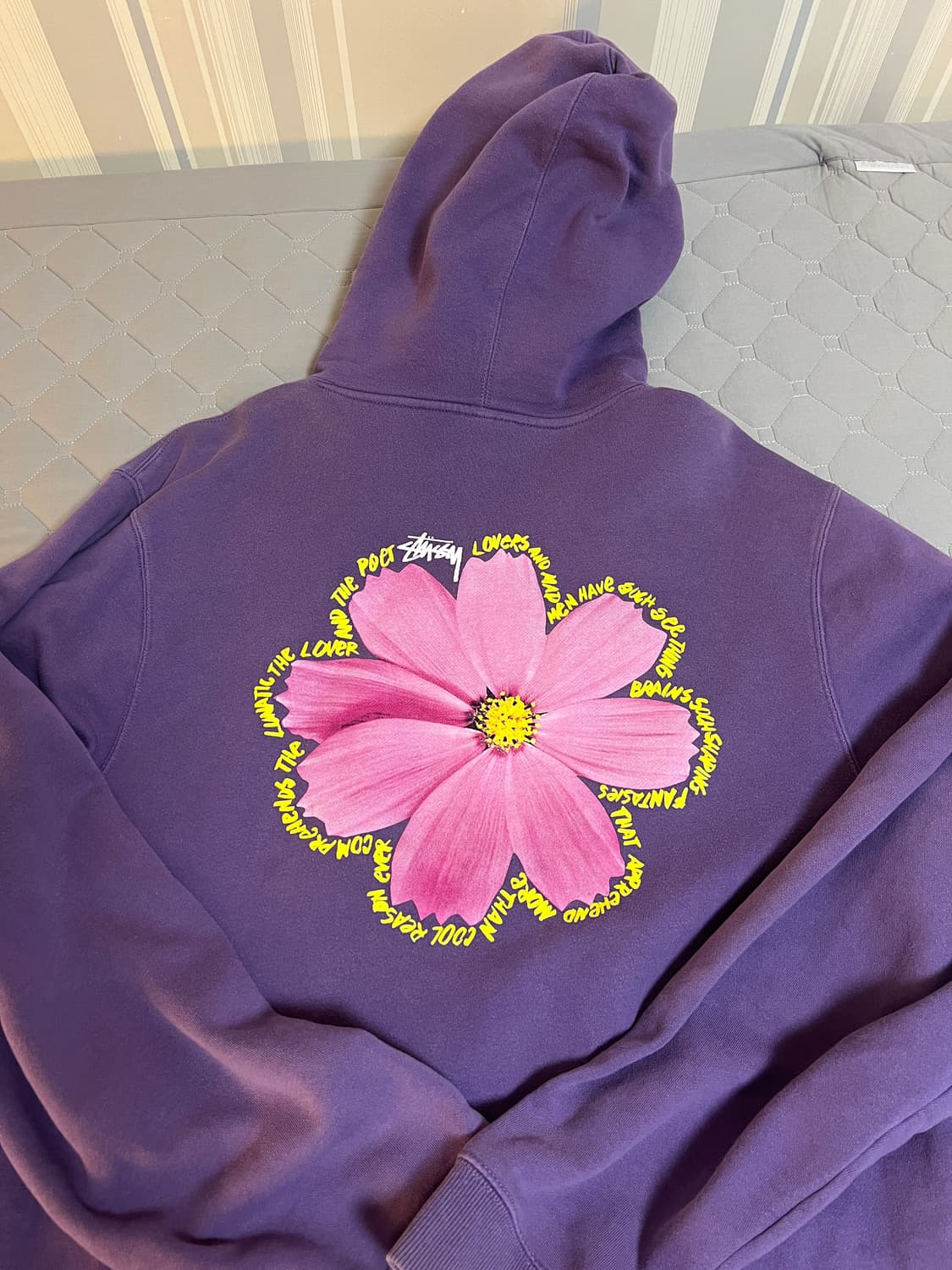 XL 스투시 코스모스 후드 퍼플 상품이미지1