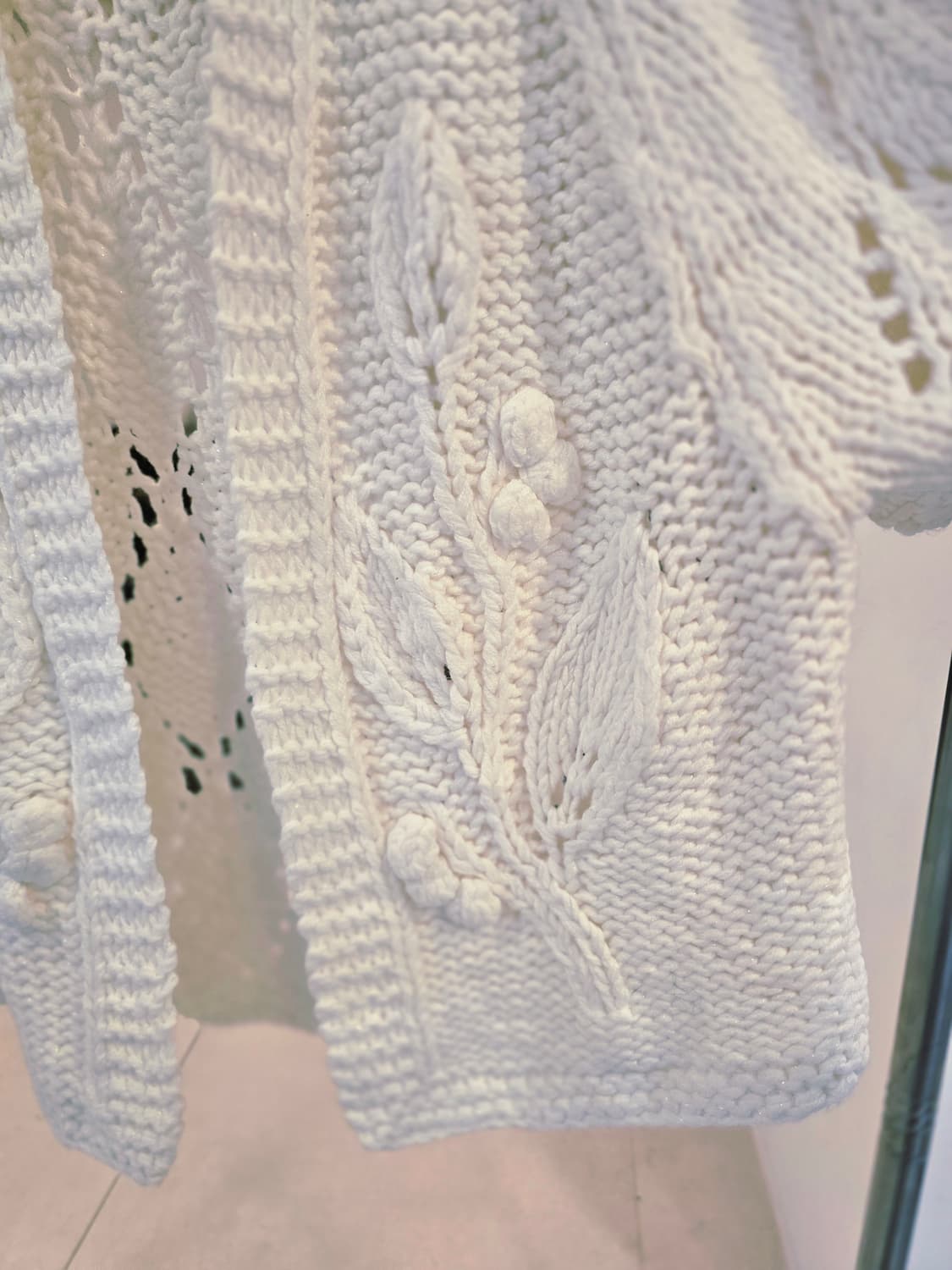 화이트 후드 가디건 상품이미지3