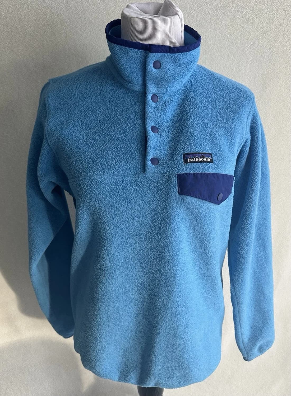 15SS 파타고니아 신칠라 스냅-T 라이트블루/네이비 상품이미지2