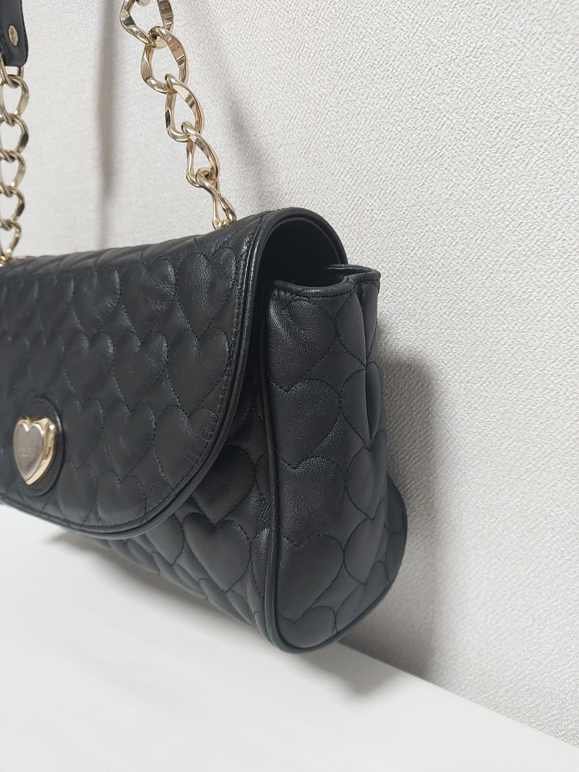 러브캣 하트 퀼팅 숄더백 갸루 상품이미지5