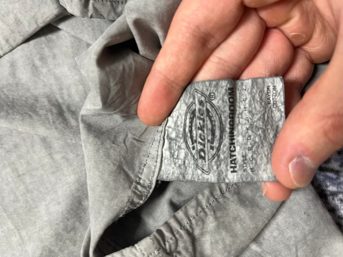 디키즈 x 해칭룸 뮤지엄 워크셔츠 Dyed Grey 상품이미지4