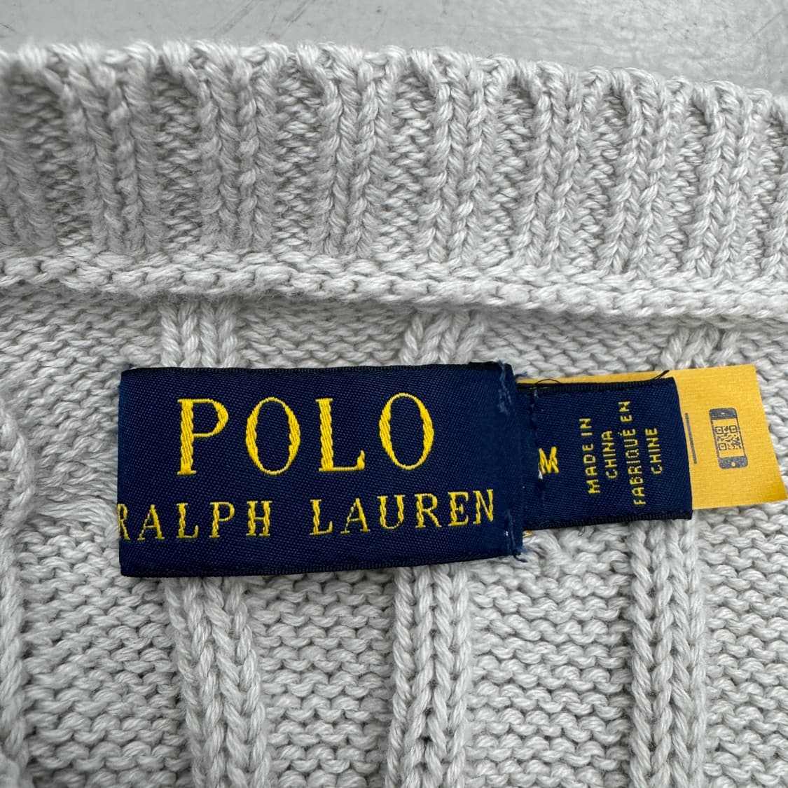 폴로 신형 포니 꽈배기 니트 화이트 상품이미지5