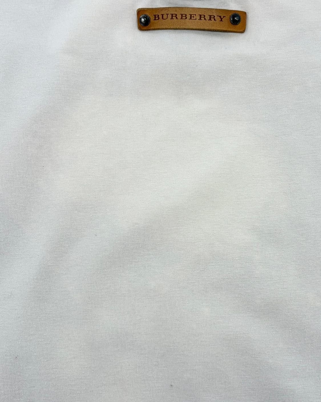 버버리 베이지 기마상 로고 하프 티셔츠  상품이미지8