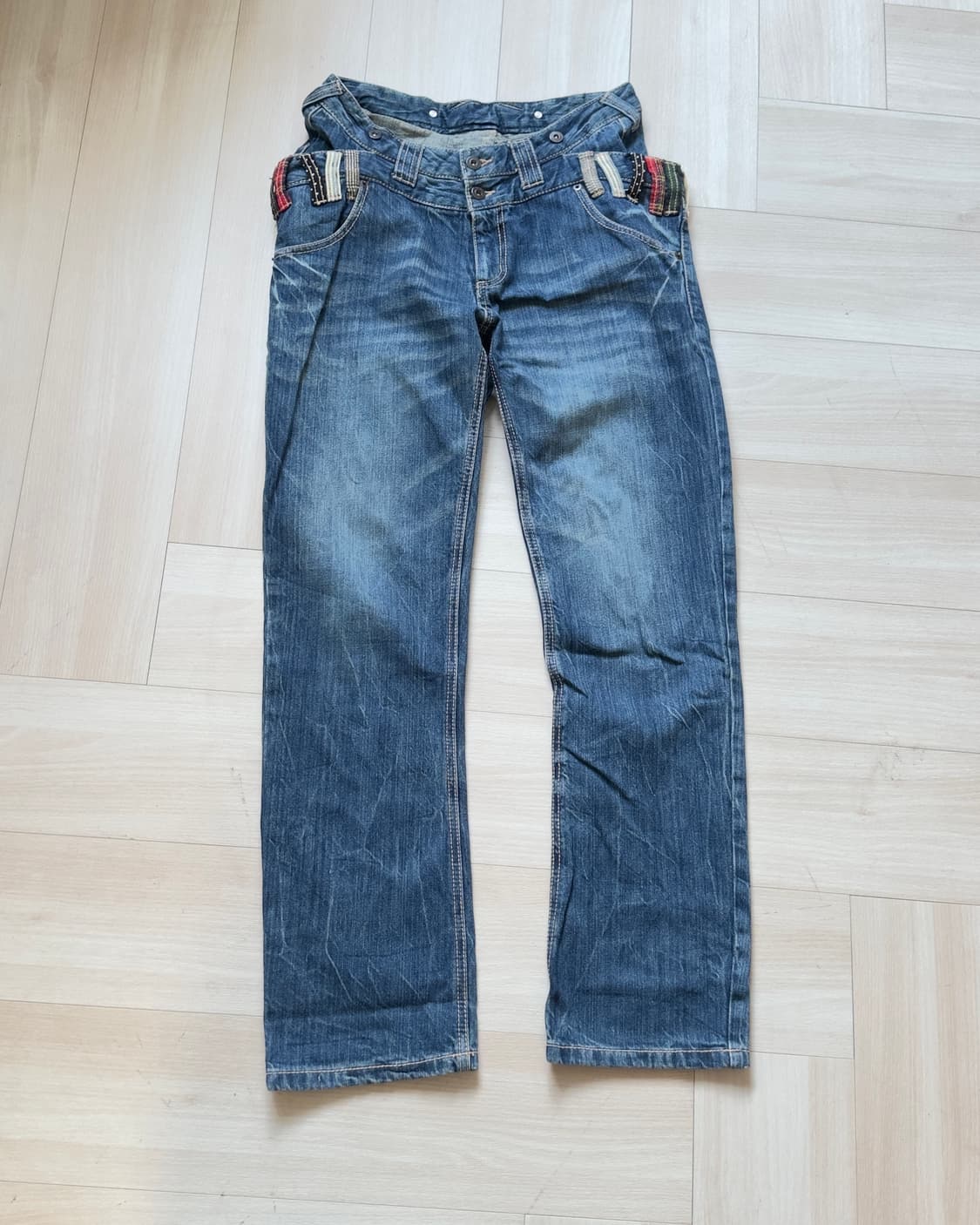 [NYLAUS] side double-waist denim pants 상품이미지2