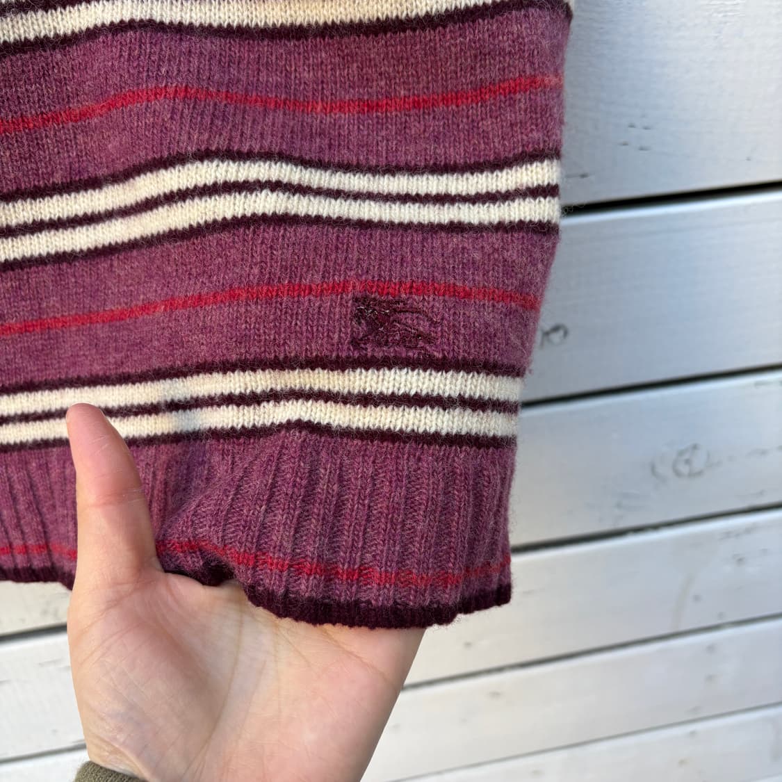 Burberry 버버리 울 반팔 니트 상품이미지4