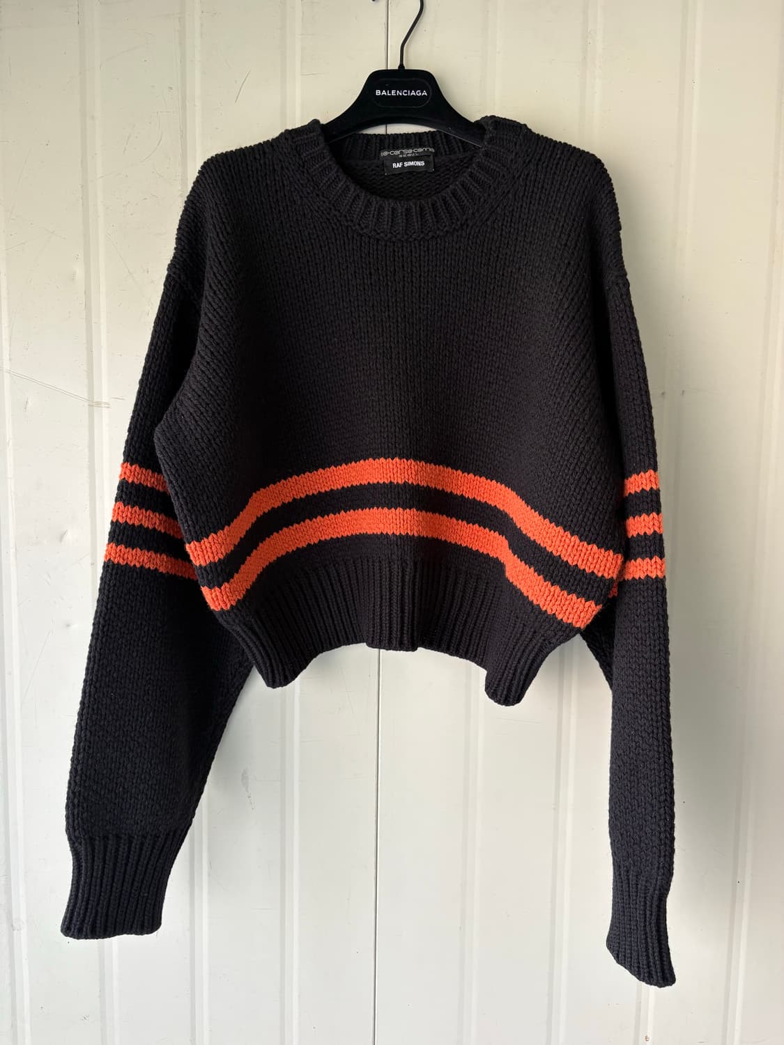 라프시몬스 크롭 니트 상품이미지2