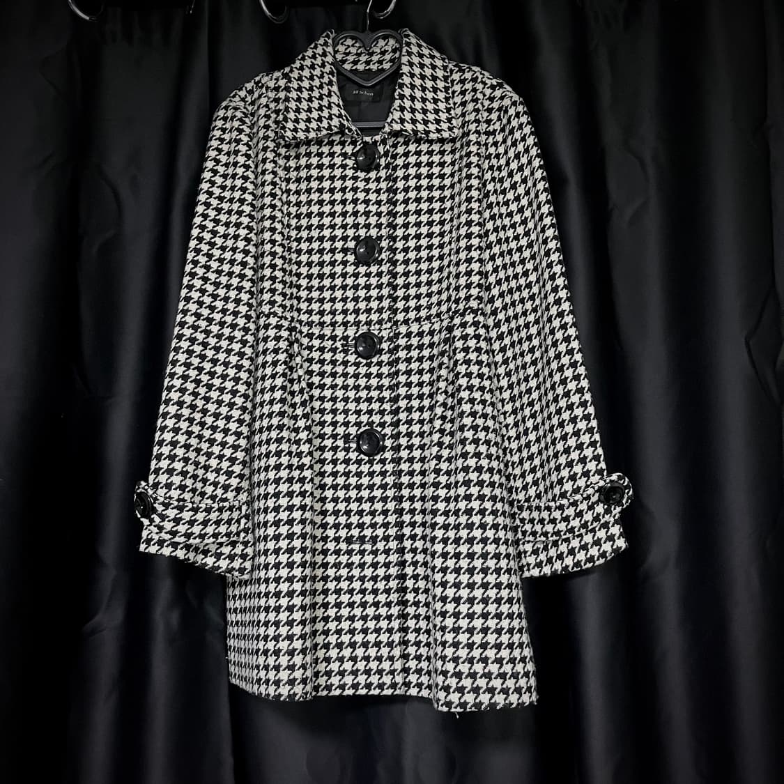 로맨틱 하운드체크 갸루 코트 상품이미지2