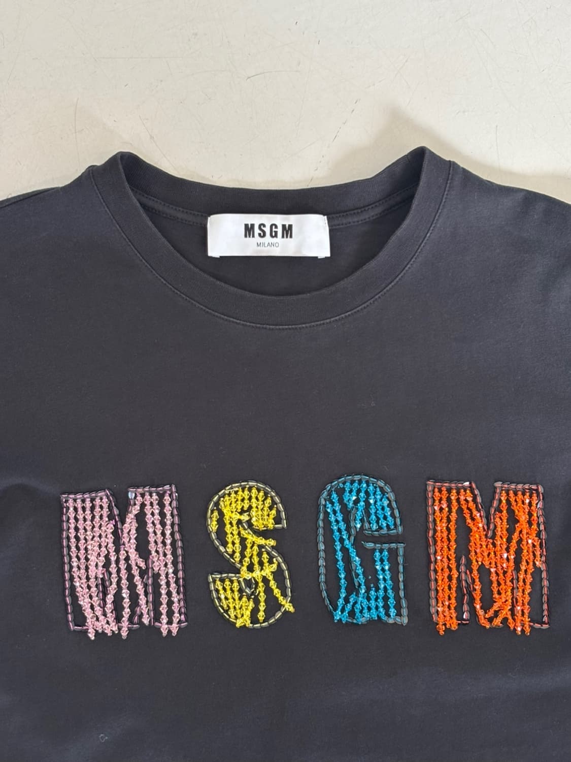 MSGM Beaded T-shirt 상품이미지4