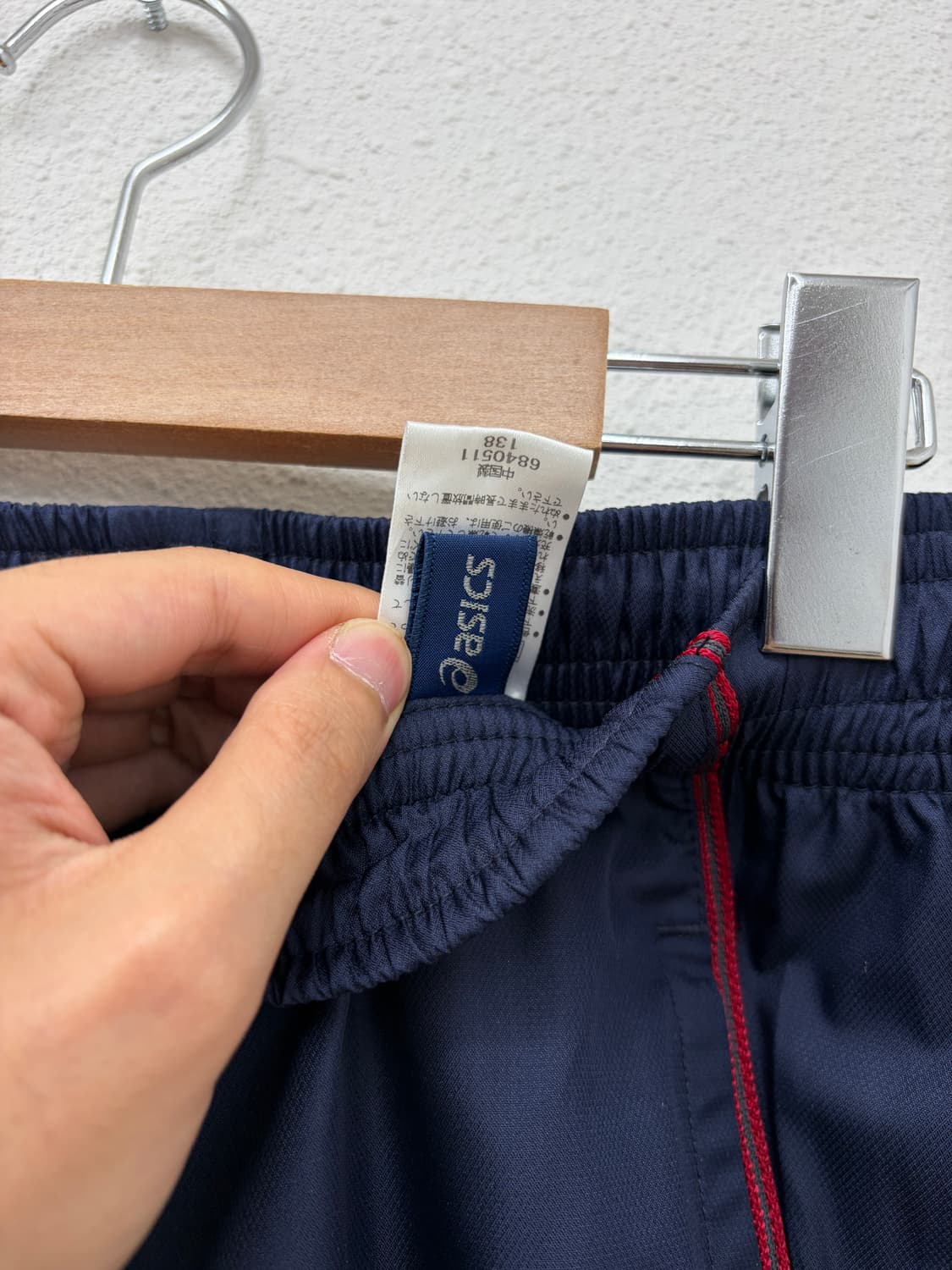 아식스 네이비 트레이닝 팬츠 상품이미지3